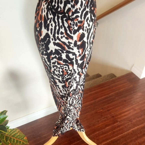 Rachel Pally Animal Print Bodycon Midi Dress 2X - Picture 6 of 15